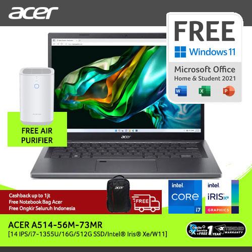 [EZO.2100177] ACER LAPTOP ASPIRE 5 A514-56M-73MR 14 INTEL GEN 13 i7-1355U 16GB 512GB