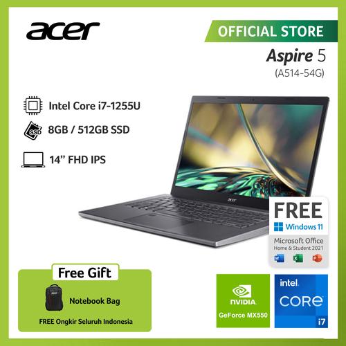 [EZO.2100231] ACER LAPTOP ASPIRE 5 A514-55G-75BB 14" INTEL GEN12 i7-1255U 8GB 512GB