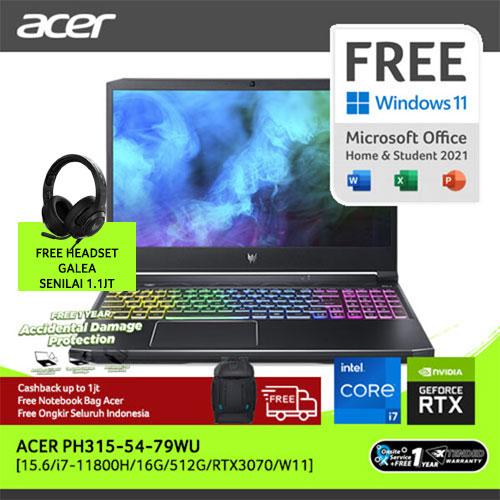 [EZO.2100283] ACER PH315-54-79WU[15.6/i7-11800H/16G/512G/RTX3070/W11]NHQC1SN002