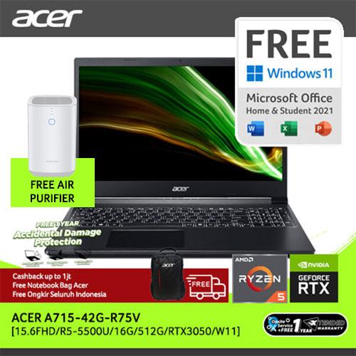 [EZO.2100286] ACER A715-42G-R75V [15.6FHD/R5-5500U/16/512/RTX3050/W11]NH.QE3SN.003