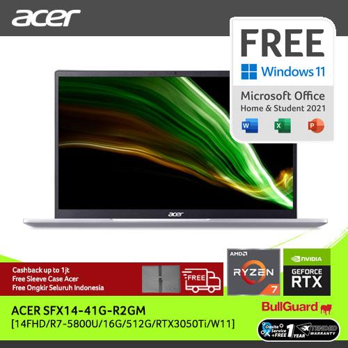 [EZO.2100288] ACER SFX14-41G-R2GM [14FHD/R7-5800U/16G/512G/RTX3050Ti/W11]NXAU3SN003