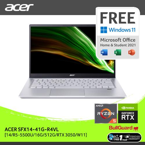 [EZO.2100289] ACER SFX14-41G-R4VL [14"FHD/R5-5500U/16/512/RTX3050/W11]NXAZ7SN003