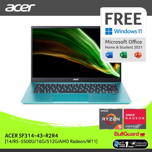 [EZO.2100299] ACER SF314-43-R2R4 [14"FHD/R5-5500U/16GB/512GB/Win11]NX.ACPSN.001