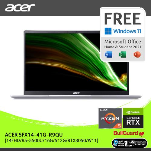 [EZO.2100318] ACER SFX14-41G-R9QU [14FHD/R5-5500U/16G/512G/RTX3050/W11]NXAZ6SN003