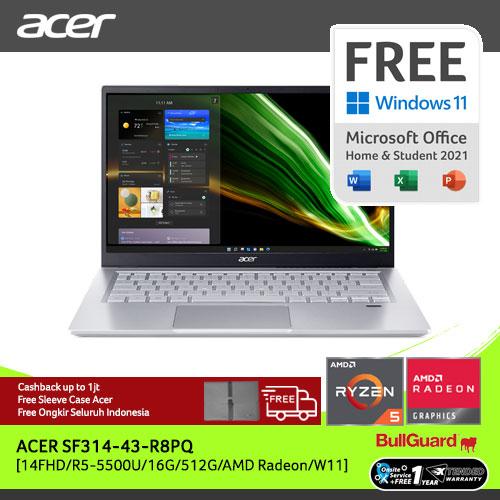 [EZO.2100321] ACER Swift SF314-43-R8PQ [14"FHD/R5-5500U/16G/512G/Win11]NX.AB1SN.006