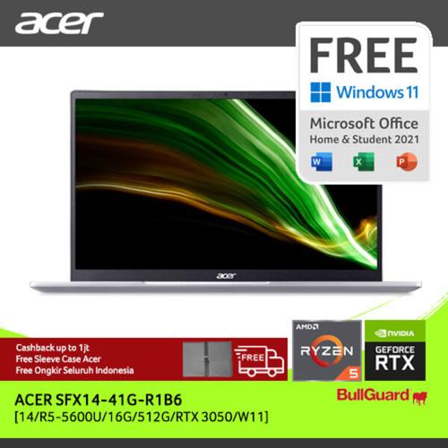 [EZO.2100334] ACER SFX14-41G-R1B6[14"FHD/R5-5600U/16/512/RTX3050/W11/Gold]NXAU6SN004