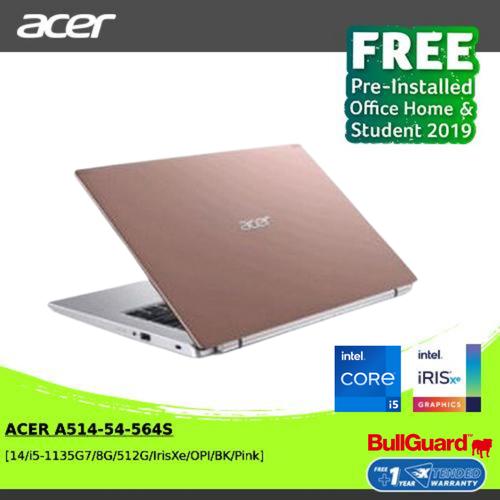[EZO.2100396] ACER A514-54-564S [14/i5,1135G7/8G/512G/Pink] NXA2BSN001