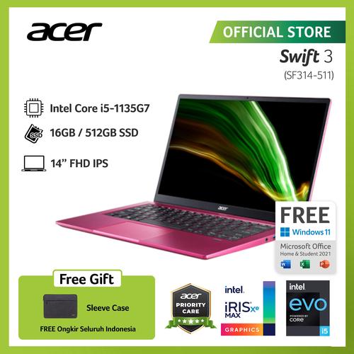 [EZO.2100403] ACER Swift 3 Infinity 4 SF314-511-57RH [i5-1135G7/16/512]NX.ACTSN.008