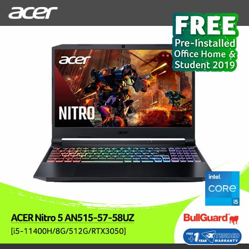 [EZO.2100425] ACER Nitro 5 AN515-57-58UZ [i5-11400H/8G/512G/RTX3050] NH.QD8SN.002