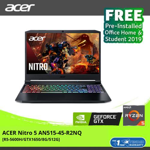 [EZO.2100434] ACER Nitro 5 AN515-45-R2NQ [R5-5600H/GTX1650/8G/512G] NH.QBMSN.001