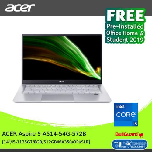 [EZO.2100437] ACER Aspire 5 A514-54G-572B [i5-1135G7/8G/MX350] SILVER NX.A1XSN.002
