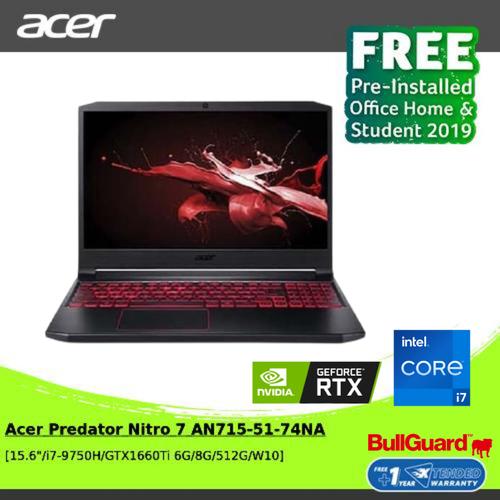 [EZO.2100634] Acer Predator Nitro 7 AN715-51-74NA [Intel Core i7-9750H] [NH.Q5HSN]