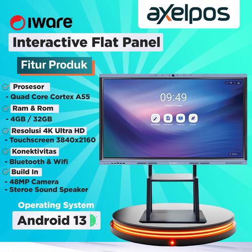 [EZO.7800001] Iware Interactive Flat Panel Display Android Smart Board Screen 4K UHD