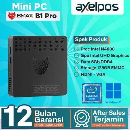 [EZO.7800050] Mini PC BMAX B1 Pro Intel Celeron N4000 8GB/ 128BGB Window 11