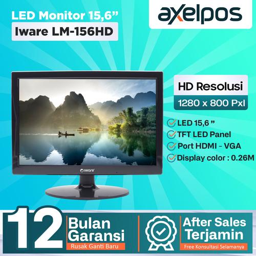 [EZO.7800071] LED Display Monitor HD Resolusi 15,5 Inc Iware LM156HD