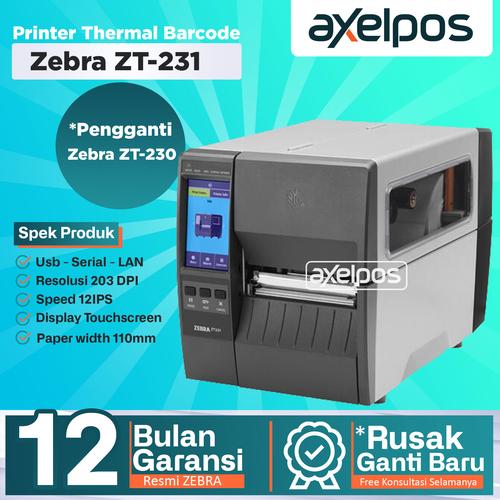 [EZO.7800080] Printer Barcode Thermal Label Zebra ZT231 / ZT 231 Usb - Serial - Lan
