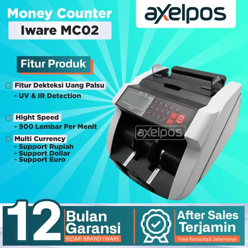 [EZO.7800087] Money Counter Alat Hitung / Penghitung uang Bill Counter Iware mc02