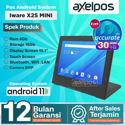 [EZO.7800091] Mesin Kasir Pos all in One Dekstop Android Pos System Iware X2S 4/16GB
