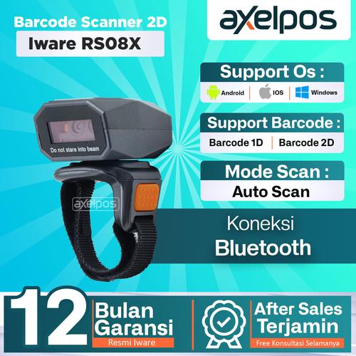[EZO.7800105] Barcode Scanner Bluetooth Wireless 1D - 2D Iware RS08X