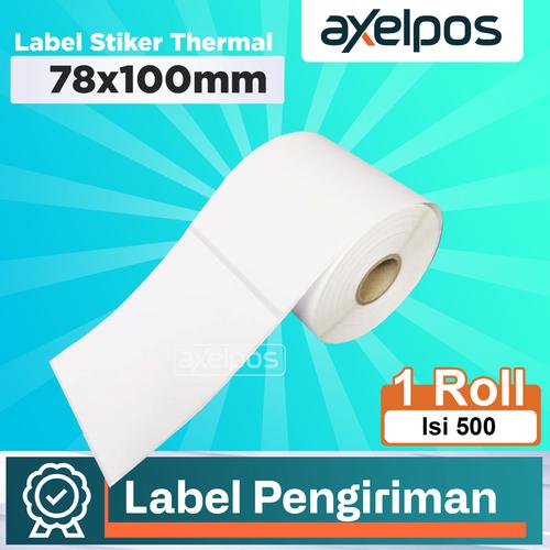 [EZO.7800116] LABEL STIKER THERMAL BARCODE 78x100MM ISI 500 LEMBAR