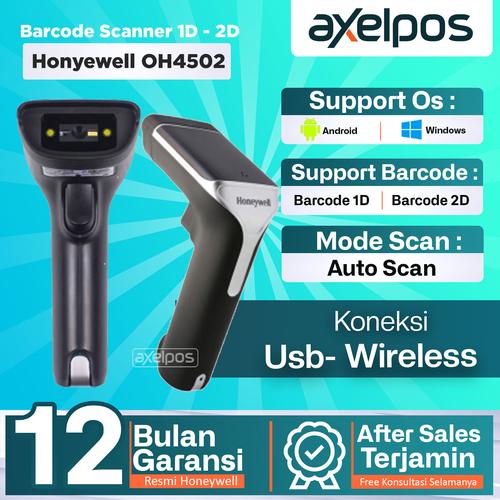 [EZO.7800151] BARCODE SCANNER WIRELESS HONEYWELL OH4502 1D & 2D