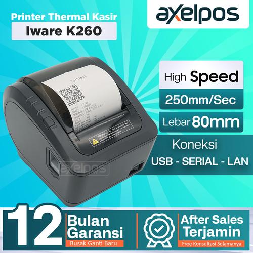 [EZO.7800161] PRINTER KASIR THERMAL 80MM BISON K260 KONEKSI USB SERIAL