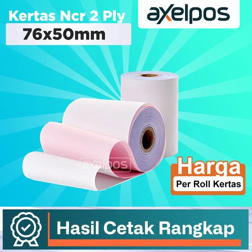 [EZO.7800177] KERTAS STRUK HVS 2PLY 75x60 PRINTER KASIR DOT MATRIX