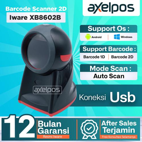 [EZO.7800246] Barcode Scanner Omni 2D Usb Auto Scan Iware XB8602H