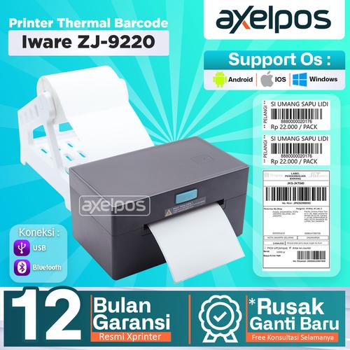 [EZO.7800266] PRINTER THERMAL BARCODE LABEL A6 LP-9220 USB / USB BLUETOOTH