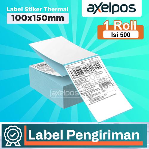 [EZO.7800270] LABEL BARCODE ISI 500 LEMBAR KERTAS STICKER DIRECT THERMAL 100x150 mm