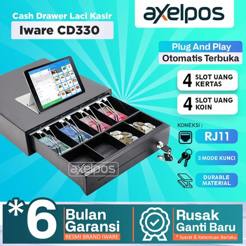 [EZO.7800318] CASH DRAWER / LACI KASIR / LACI UANG KASIR IWARE CD-330