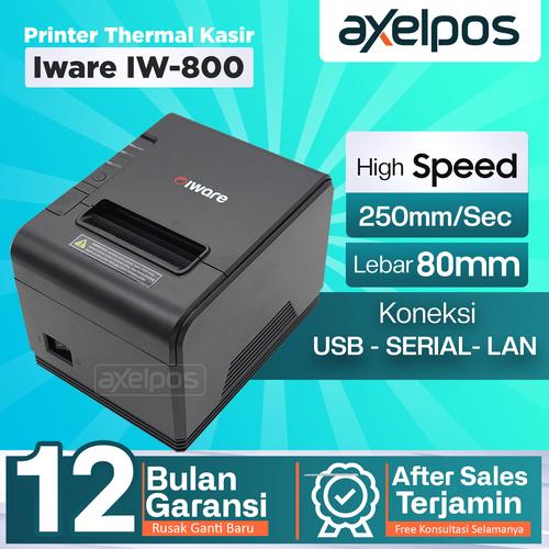 [EZO.7800349] Printer Thermal Kasir 58mm - 80mm Iware IW800 Usb Serial Lan
