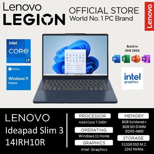 [EZO.2400016] Lenovo Ideapad Slim 3 14IRH10R 14 CORE 7 240H 16GB 512GB W11 OHS 14" WUXGA IPS BLIT