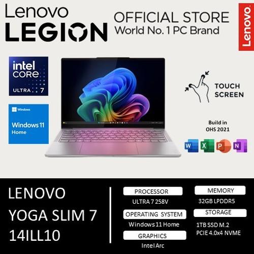 [EZO.2400033] Lenovo Yoga Slim 7 AURA EDITION 14ILL10 Touch OLED ULTRA 7 258V 32GB 1TB W11+OHS 14" 2.8K 120HZ EVO