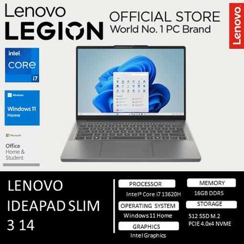 [EZO.2400037] Lenovo Ideapad Slim 3 14IRH10 i7 13620H 16GB 512GB W11+OHS 14" WUXGA IPS Backlit
