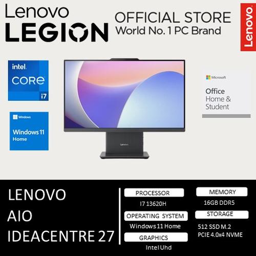 [EZO.2400047] Lenovo AIO Ideacentre 27IRH9 i7 13620H 16GB 512GB W11+OHS 27" FHD IPS