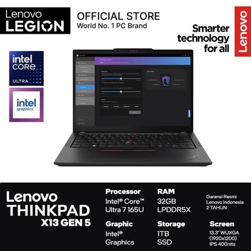 [EZO.2400088] Lenovo ThinkPad X13 Gen 5 Core Ultra 7 165U 32GB 1TB SSD Win 11 Pro