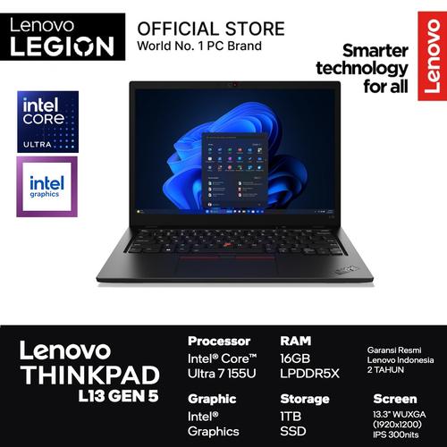 [EZO.2400090] Lenovo ThinkPad L13 Gen 5 (Intel) Core Ultra 7 155U 16GB 1TB W11 Pro
