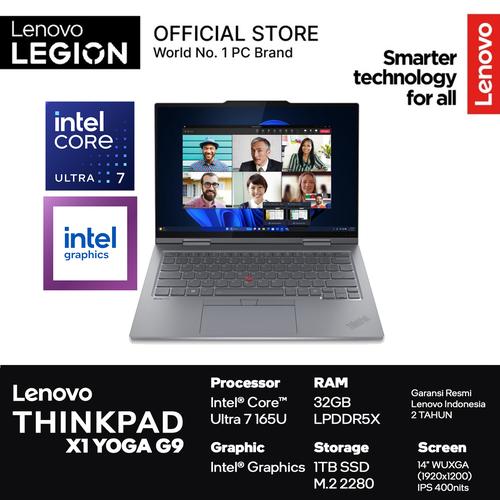 [EZO.2400107] Lenovo Thinkpad X1 Yoga G9 Touch Ultra 7 165U 32GB 1TB W11PRO 14" WUXGA 3Y -5YID