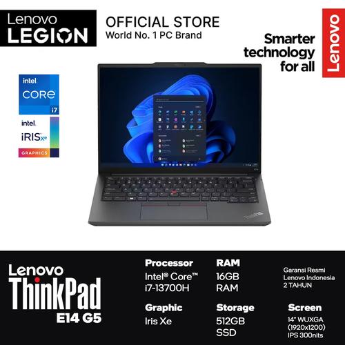 [EZO.2400144] Lenovo Thinkpad E14 G5 i7 13700H 16GB 512GB Windows 11 Pro