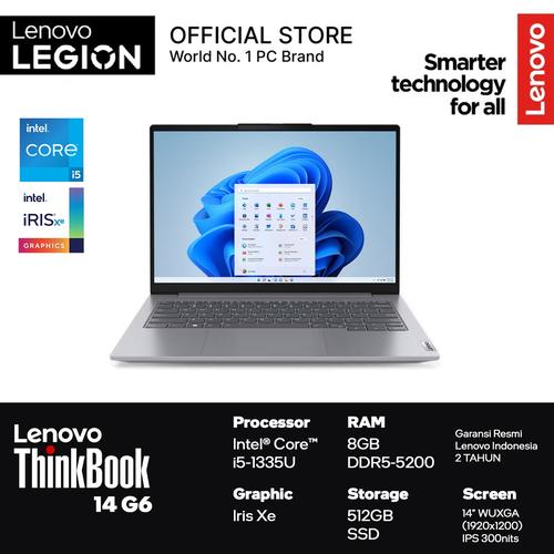 [EZO.2400146] Lenovo Thinkbook 14 G6 Touch i5 1335 8GB 512GB W11+OHS 14" WUXGA