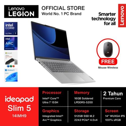[EZO.2400226] LENOVO IDEAPAD SLIM 5 14IMH9 ULTRA 7 155H 16GB 512GB W11+OHS