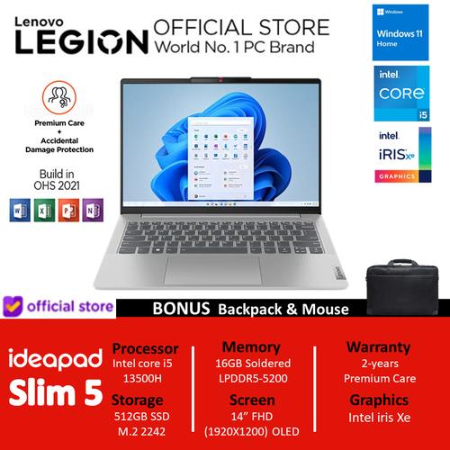 [EZO.2400231] LENOVO IDEAPAD SLIM 5 14 OLED I5 13500h 16GB 512GB W11+OHS 14.0 WUXGA