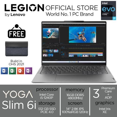 [EZO.2400261] Lenovo Yoga Slim 6i i5 1240P 16GB 512SSD W11+OHS 14.0 2.8K 120HZ 34ID