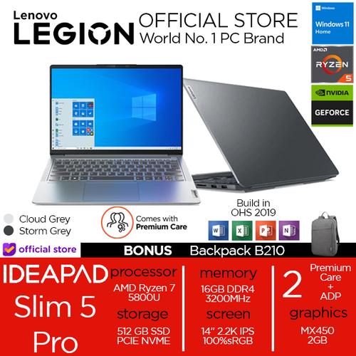 [EZO.2400271] Lenovo Ideapad Slim 5 Pro 14 Ryzen 7 5800 16GB 512SSD MX450 2GB 2.2K