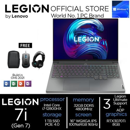 [EZO.2400273] Lenovo Legion 7i i7 12800 32GB 1TBSSD RTX3070Ti 8GB 16" WQXGA 165Hz