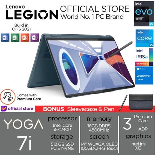 [EZO.2400277] Lenovo Yoga 7i 14 2in1 Touch i5 1240P 16GB 512SSD 14.0WUXGA OLED 3TID