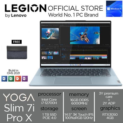 [EZO.2400278] Lenovo Yoga Slim 7i Pro X Touch i7 12700 16GB 1TBSSD RTX3050 3K 120Hz