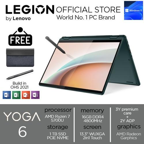 [EZO.2400294] Lenovo Yoga 6 2in1 Touch Ryzen 7 5700 16GB 1TBSSD W11+OHS 13.3WUXGA