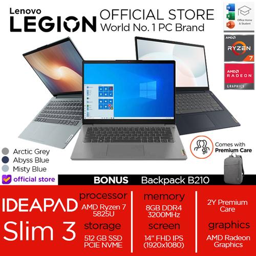 [EZO.2400297] Lenovo Ideapad Slim 3 14 Ryzen 7 5825 8GB 512SSD W11+OHS 14.0FHD IPS